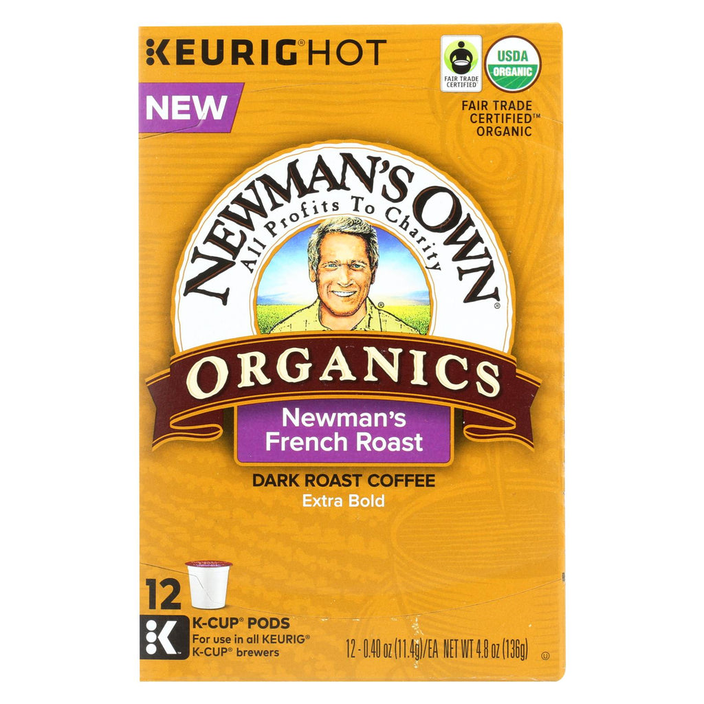 Newman's Own Organics Coffee - Organic - French Roast - Case Of 6 - 12 Count