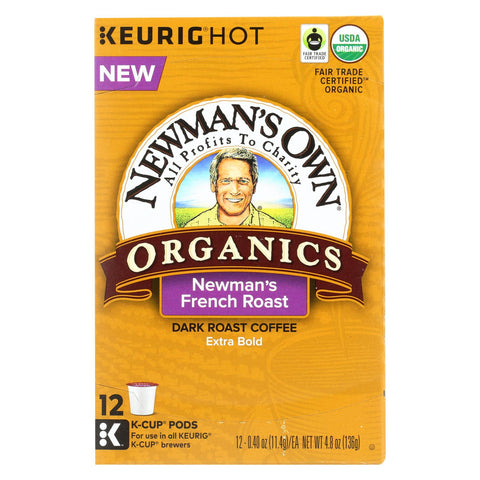 Newman's Own Organics Coffee - Organic - French Roast - Case Of 6 - 12 Count