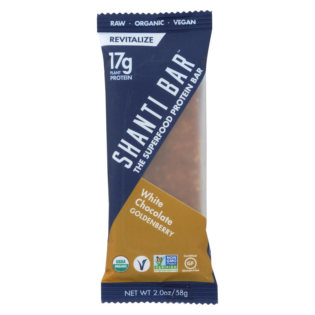 Shanti Bar - Superfood Protein Bar - White Chocolate - Case Of 12 - 2 Oz.