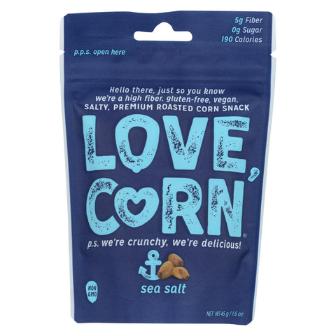 Love Corn - Roasted Corn Sea Salt - Case Of 10 - 1.6 Oz