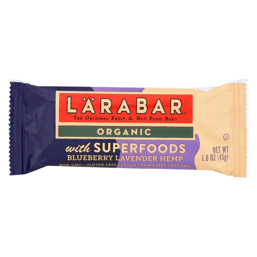 Larabar Bar - Organic - Superfood - Blueberry Lavender - Case Of 15 - 1.6 Oz