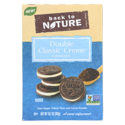 Back To Nature Cookies - Double Classic Creme - Case Of 6 - 10.7 Oz