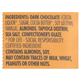 Chocolove Xoxox - Pouch - Dark Chocolate - Salted Almonds - Case Of 8 - 4.5 Oz