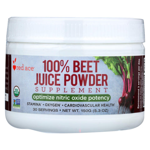 Red Ace Beet Juice - Organic - Powder - Case Of 6 - 150 Grm