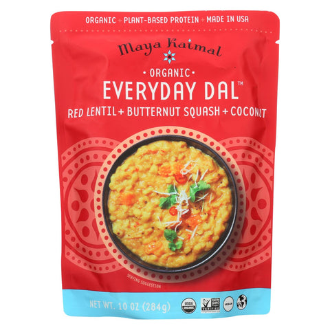 Maya Kaimal - Organic Everyday Dal - Red Lentil Butternut Squash Coconut - Cs Of 6 -10 Oz