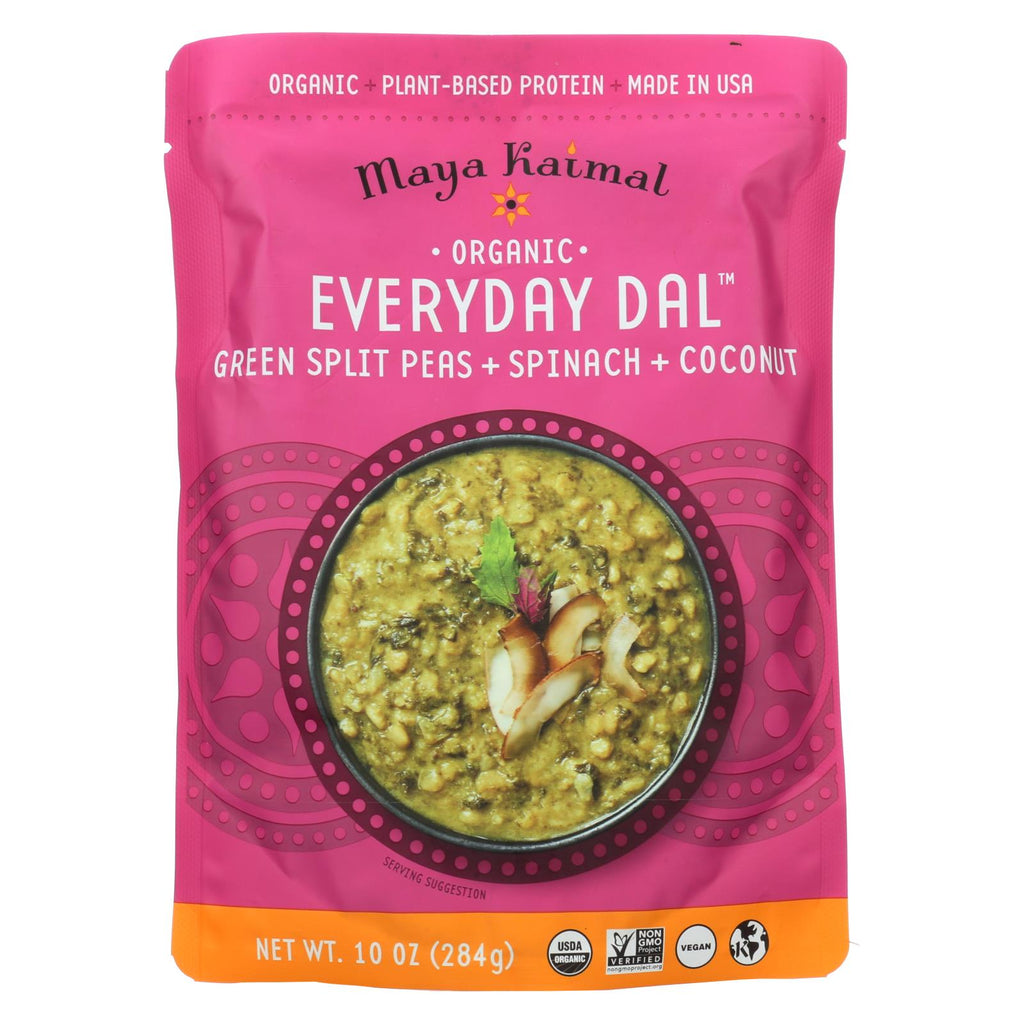 Maya Kaimal - Organic Everyday Dal - Green Split Pea Spinach Coconut - Cs Of 6 -10 Oz