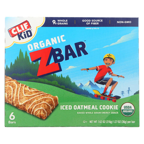 Clif Kid Zbar - Iced Oatmeal Cookie - Case Of 9 - 7.62 Oz