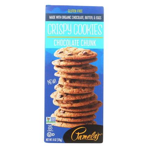 Pamela's Products - Cookie - Crispy - Choco Chunk - Case Of 6 - 6 Oz