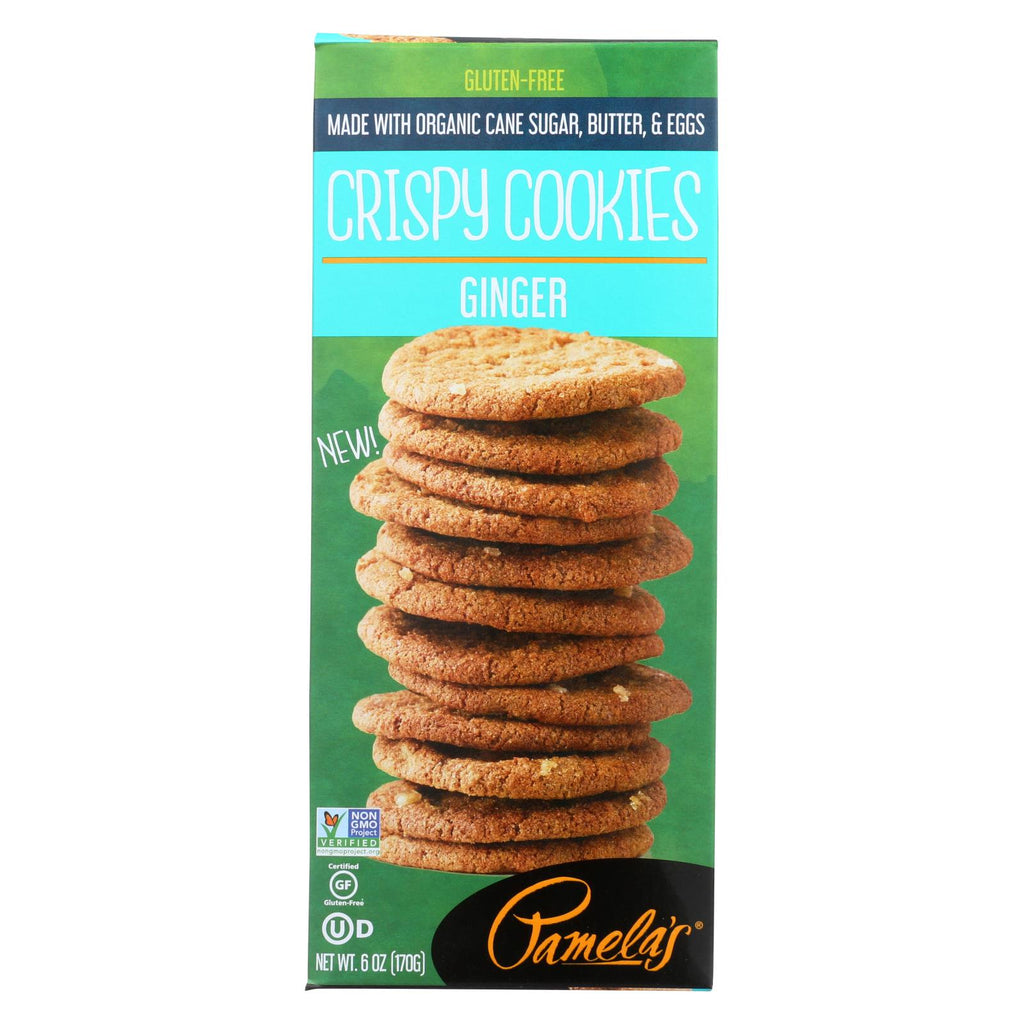 Pamela's Products - Cookie - Crispy - Ginger - Case Of 6 - 6 Oz