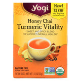 Yogi Tea - Organic - Honey Chai Turmeric - Case Of 6 - 16 Bag