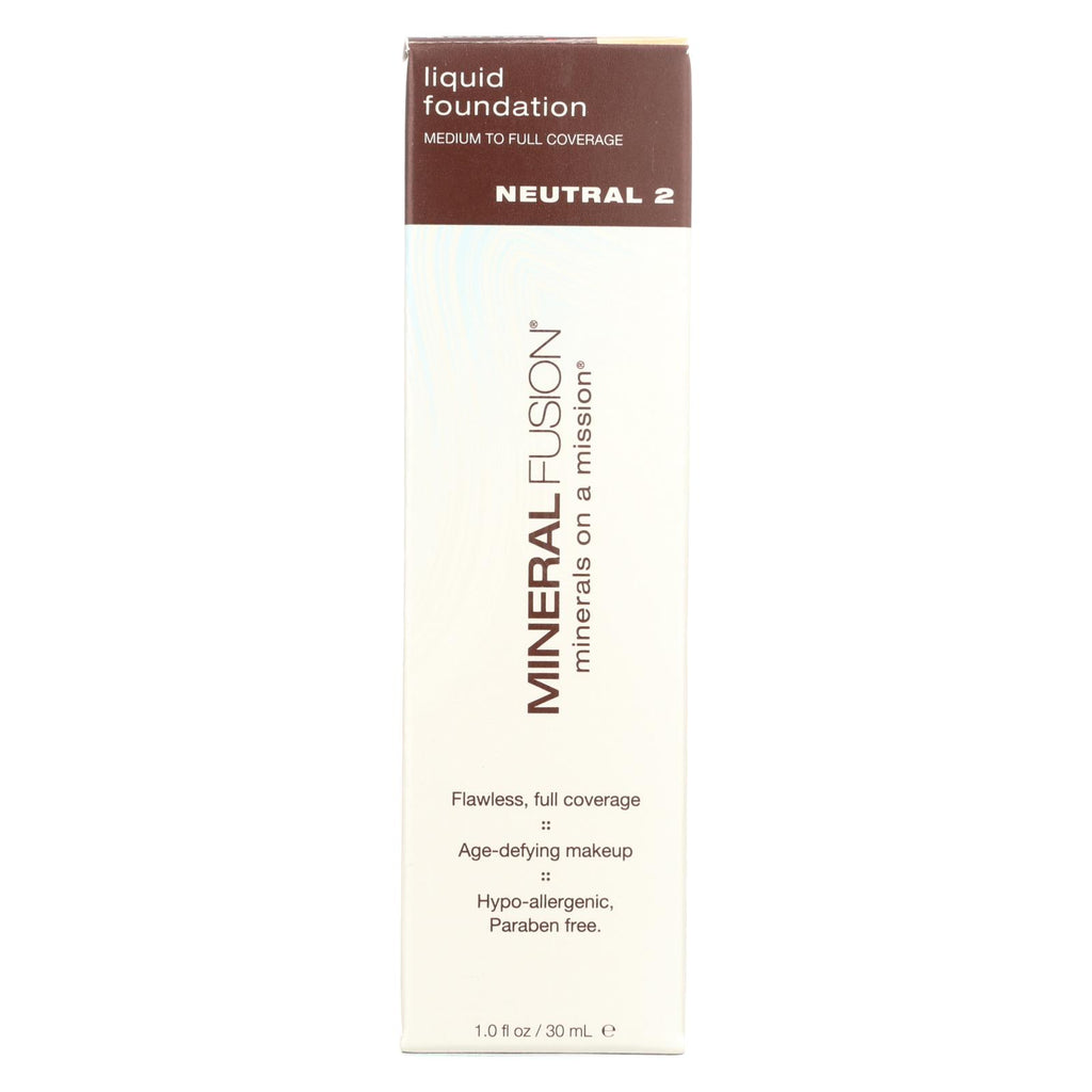 Mineral Fusion - Liquid Mineral Foundation - Neutral 2 - 1 Oz.