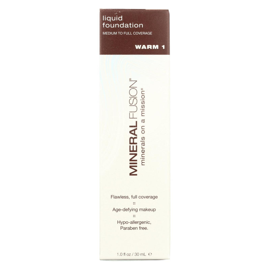 Mineral Fusion - Liquid Mineral Foundation - Warm 1 - 1 Oz.