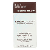 Mineral Fusion - 3-in-1 Color Stick - Berry Glow - 0.18 Oz.