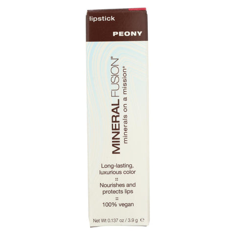 Mineral Fusion - Lipstick - Peony - 0.137 Oz.