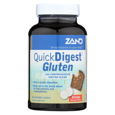 Zand - Quick Digest Gluten - 60 Chewable Tablets