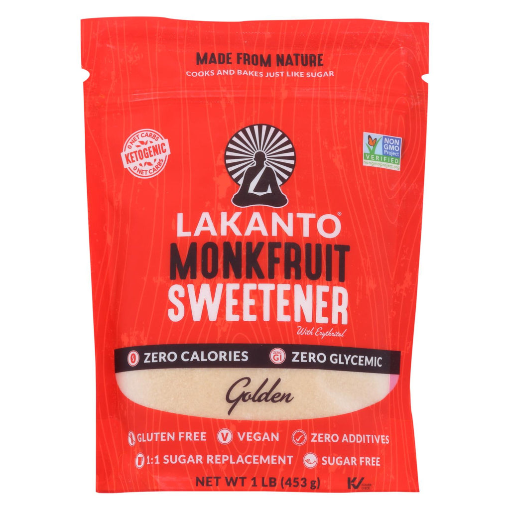 Lakanto - Monkfruit Sweetener - Golden - Case Of 8 - 16 Oz.