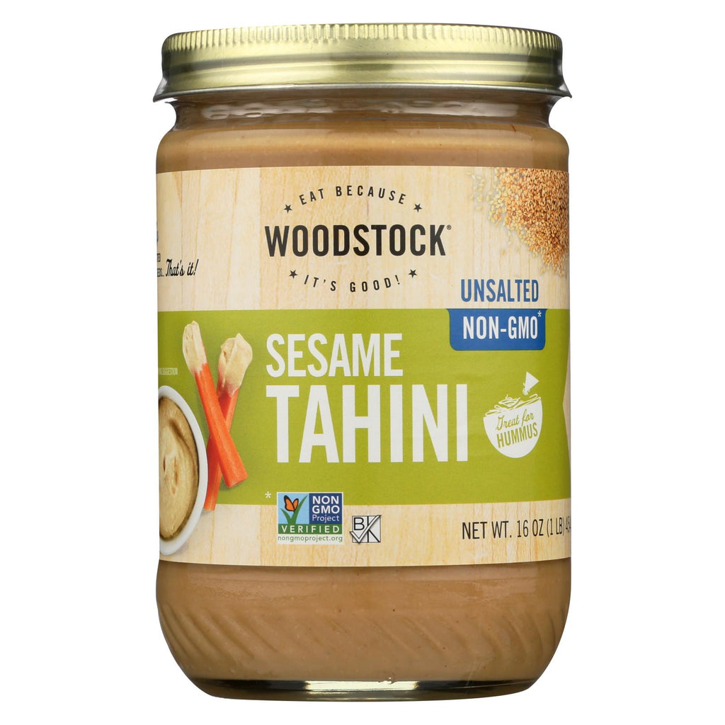 Woodstock Tahini - Unsalted - 16 Oz.