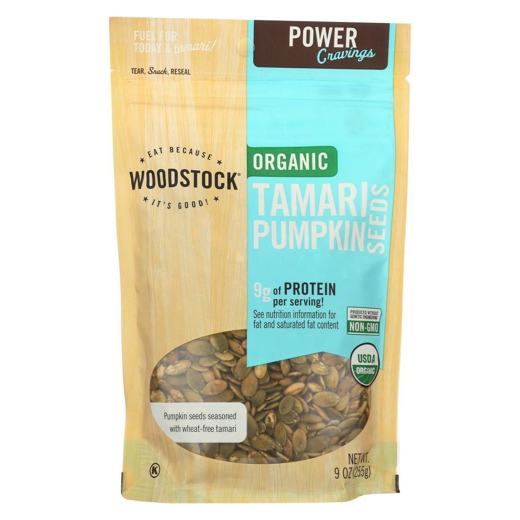 Woodstock Organic Tamari Pumpkin Seeds - 9 Oz.