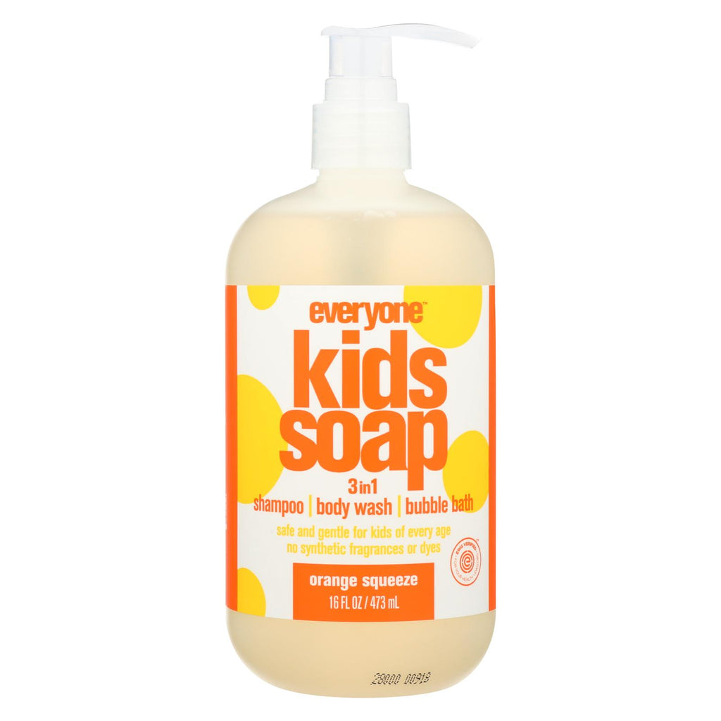 Everyone Kid Soap - Orange Squeeze - Case Of 1 - 16 Fl Oz.