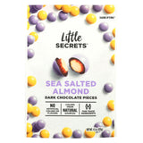 Little Secrets - Candies - Dark Chocolate Sea Salted Almond Pieces - Case Of 8 - 4.5 Oz.