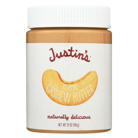 Justin's Nut Butter Cashew Butter - Classic - Case Of 6 - 12 Oz.