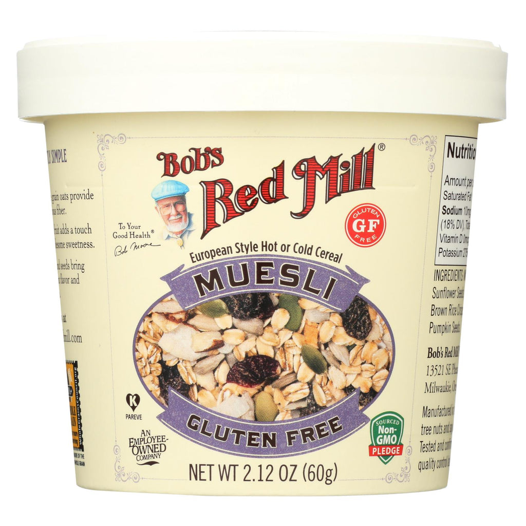 Bob's Red Mill - Muesli Cup - Gluten Free - Case Of 12 - 2.12 Oz.