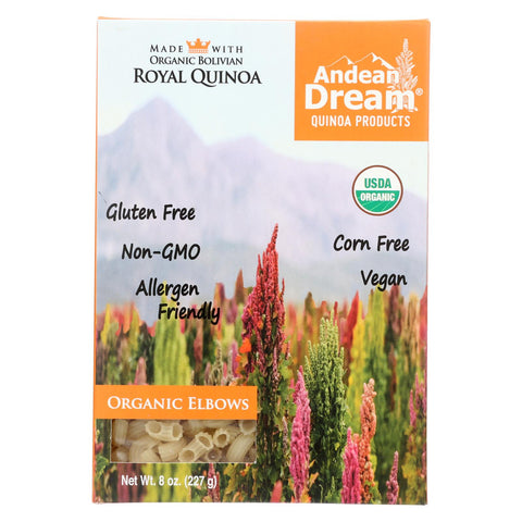 Andean Dream - Quinoa Pasta - Elbows - Case Of 12 - 8 Oz.