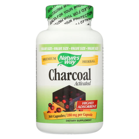 Nature's Way - Activated Charcoal - 360 Capsules