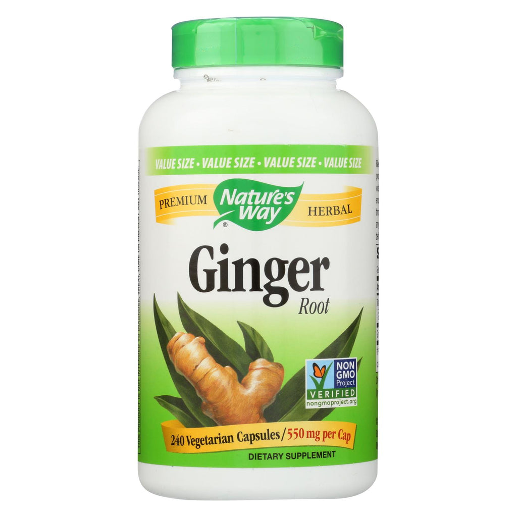 Nature's Way - Ginger Root - 240 Veg. Capsules