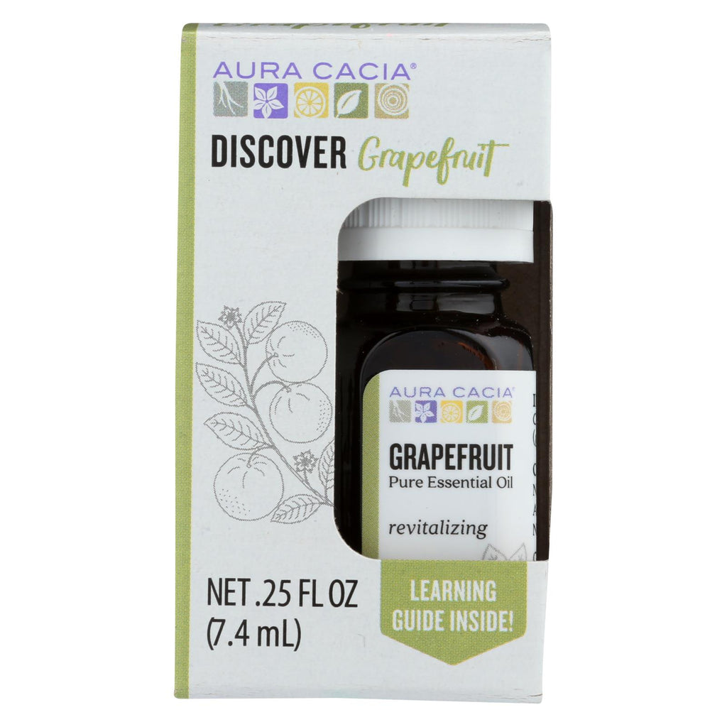 Aura Cacia - Discover Essential Oil - Grapefruit - Case Of 3-.25 Fl Oz.