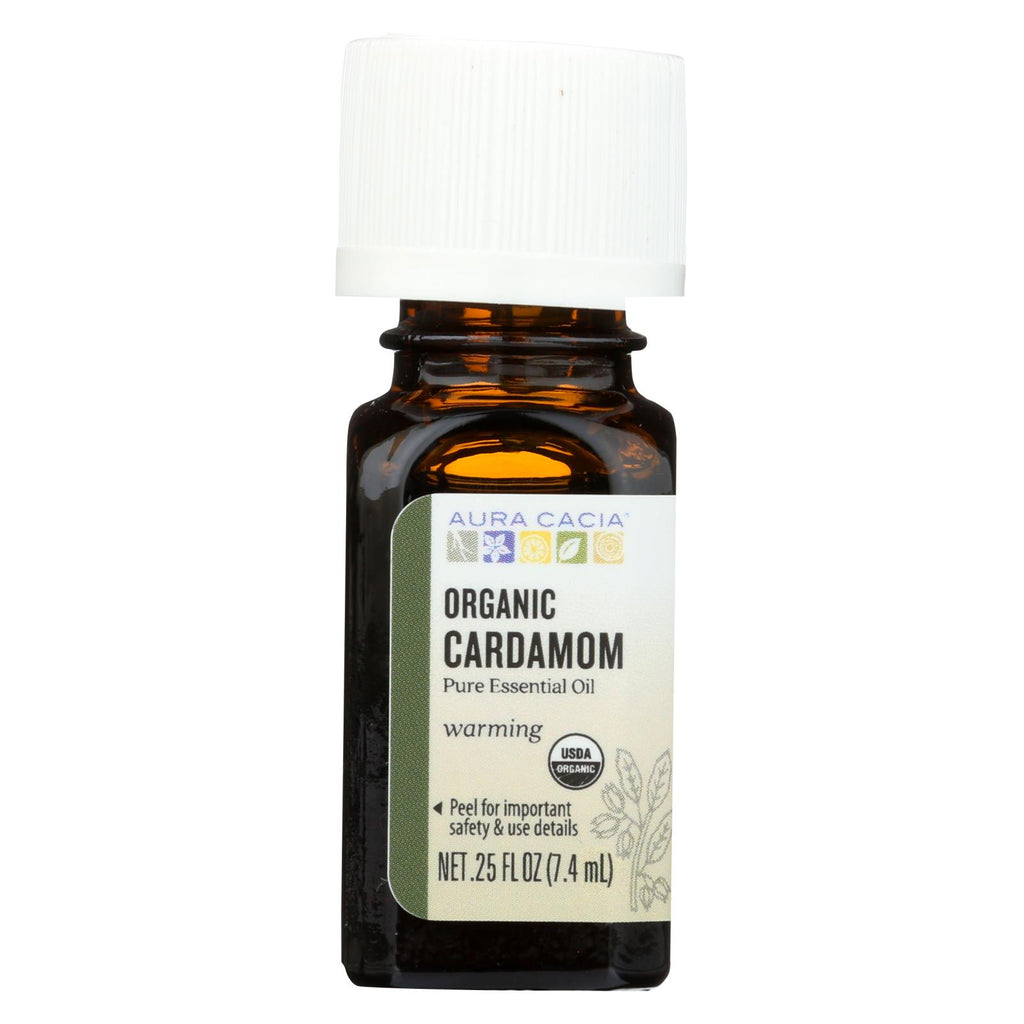 Aura Cacia - Essential Oil - Cardamom - Case Of 1 - .25 Fl Oz.