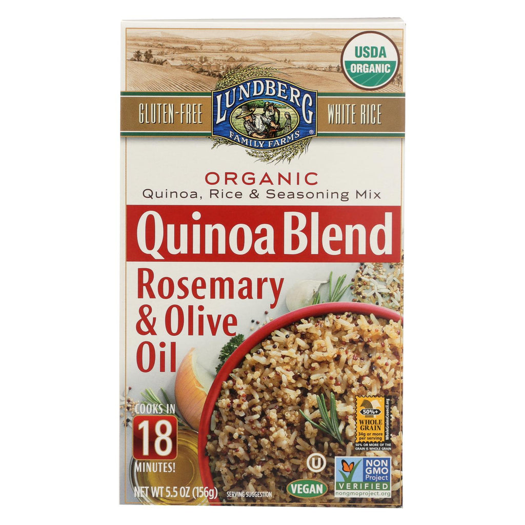 Lundberg Family Farms - Quinoa, Rice And Seasoning Mix - Rosemary And Olive Oil - Case Of 6 - 5.50 Oz.