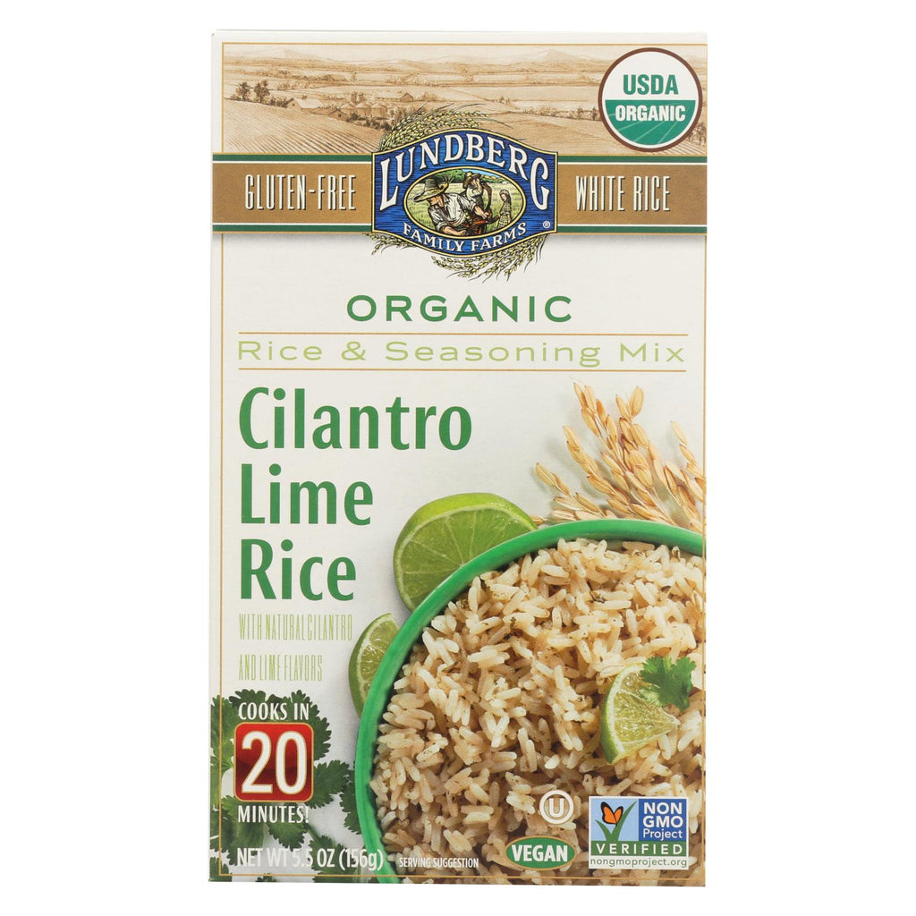 Lundberg Family Farms - Rice And Seasoning Mix - Cilantro Lime - Case Of 6 - 5.50 Oz.