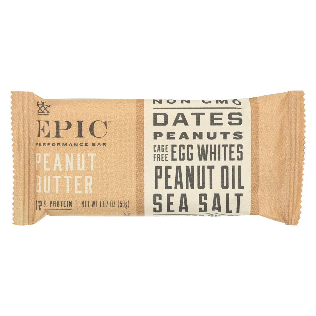 Epic - Bar Performance Peanut Butter - Ea Of 9-1.87 Oz