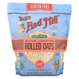 Bob's Red Mill - Organic Quick Cooking Rolled Oats - Gluten Free - Case Of 4-28 Oz