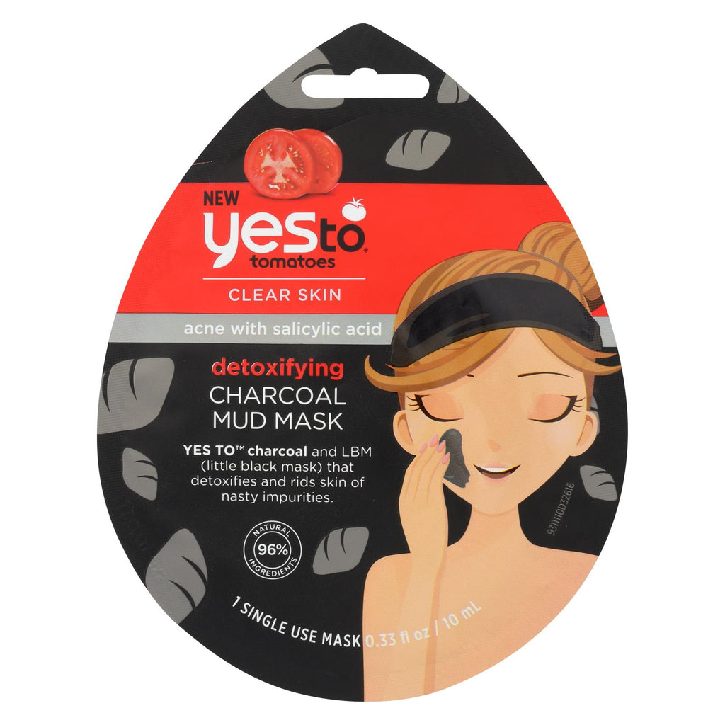 Yes To - Tomatoes - Detoxifying Charcoal Mud Mask - Case Of 6 - 0.33 Fl Oz.