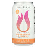 Limitless Coffee Sparkling Caffeinated Water - Grapefruit Hibiscus - Case Of 1 - 8-12 Fl Oz.