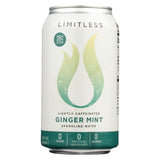 Limitless Coffee Sparkling Caffeinated Water - Ginger Mint - Case Of 1 - 8-12 Fl Oz.