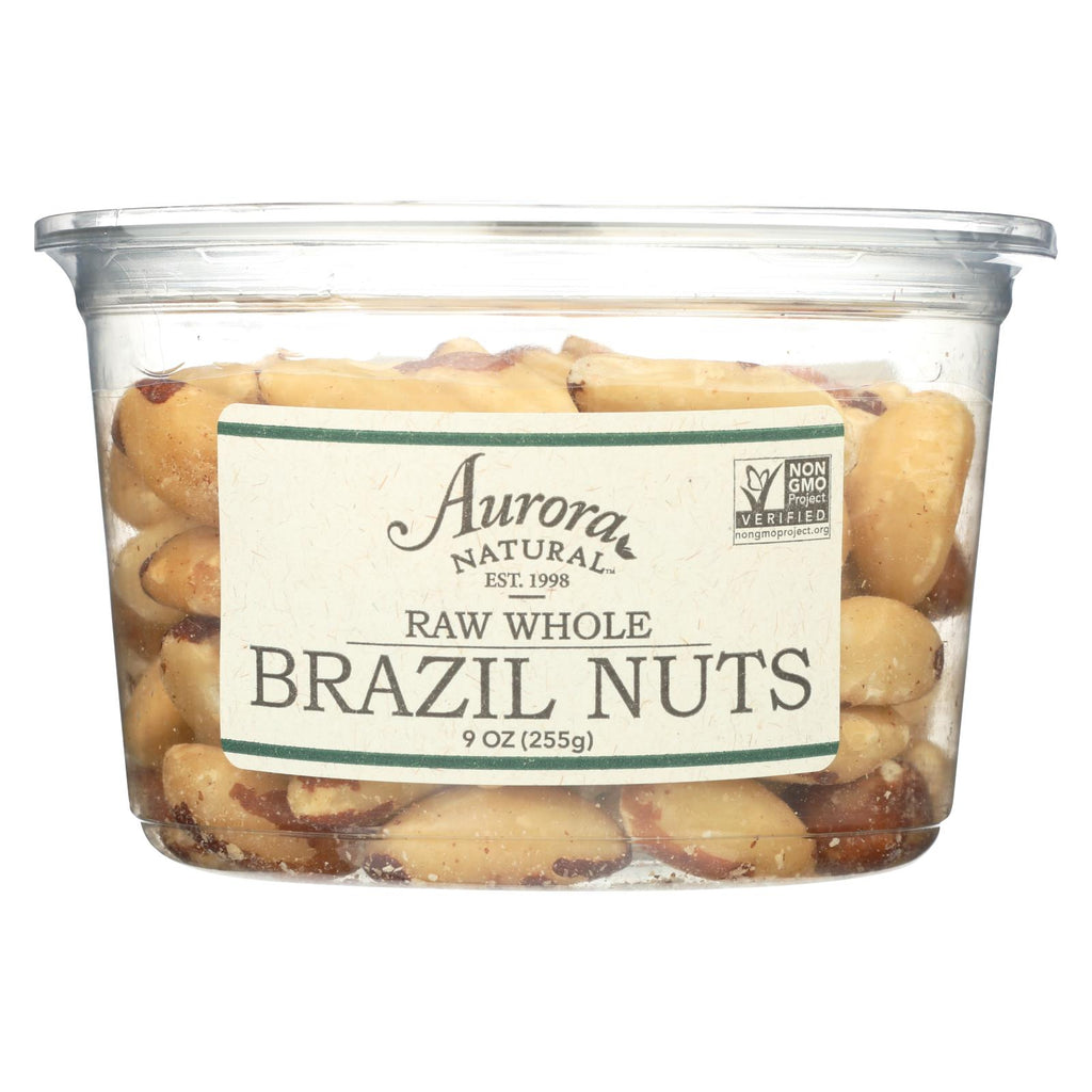 Aurora Natural Products - Raw Whole Brazil Nuts - Case Of 12 - 9 Oz.