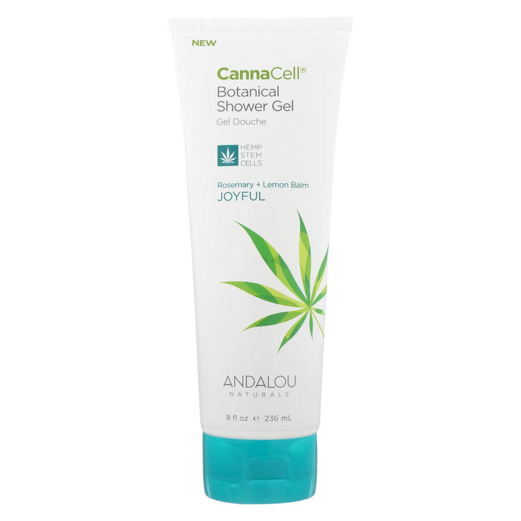 Andalou Naturals Shower Gel Rosemary + Lemon Balm - Case Of 8 - 8 Fl Oz.