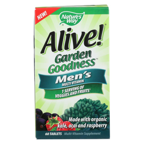 Nature's Way - Alive! Garden Goodness Men's Multi-vitamin - 60 Tablets