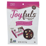 Joyfuls - Chocolate Treats - Cranberry Almond With Pink Himalayan Salt - Case Of 6 - 4 Oz.