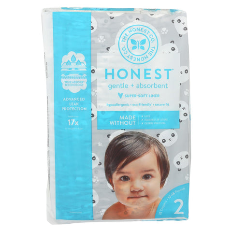 The Honest Company - Diapers Size 2 - Pandas  - 32 Count