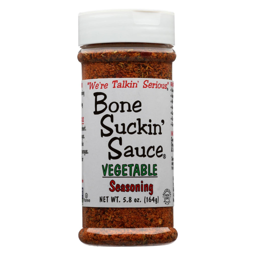 Bone Suckin - Seasoning And Rub - Vegetable - Case Of 12 - 5.8 Oz.