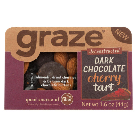 Graze - Snack Mix - Dark Chocolate Cherry Tart - Case Of 6 - 1.6 Oz.