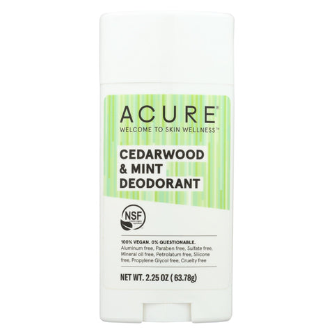 Acure - Deodorant - Cedarwood And Mint - 2.25 Oz