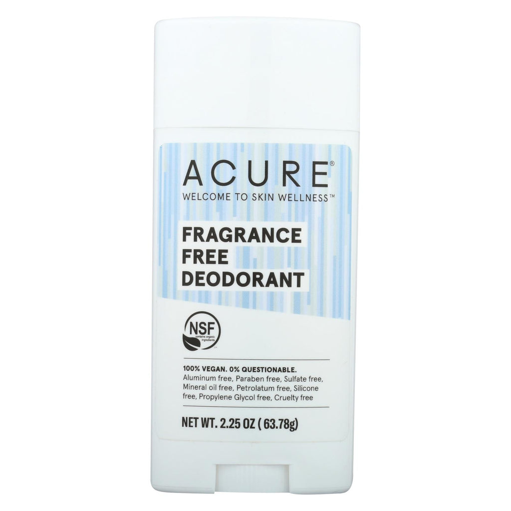 Acure - Deodorant - Fragrance Free - 2.25 Oz