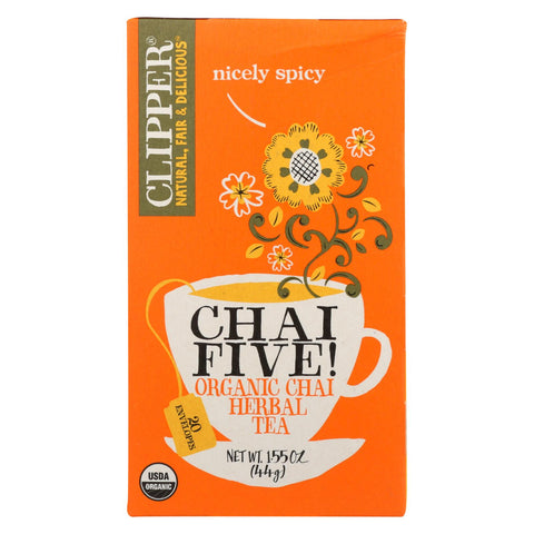 Clipper Tea - Organic Tea - Chia Five - Case Of 6 - 20 Bags