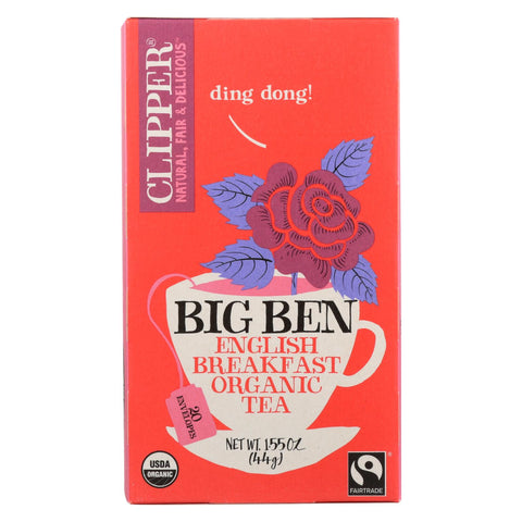 Clipper Tea - Organic Tea - Big Ben - Case Of 6 - 20 Bags