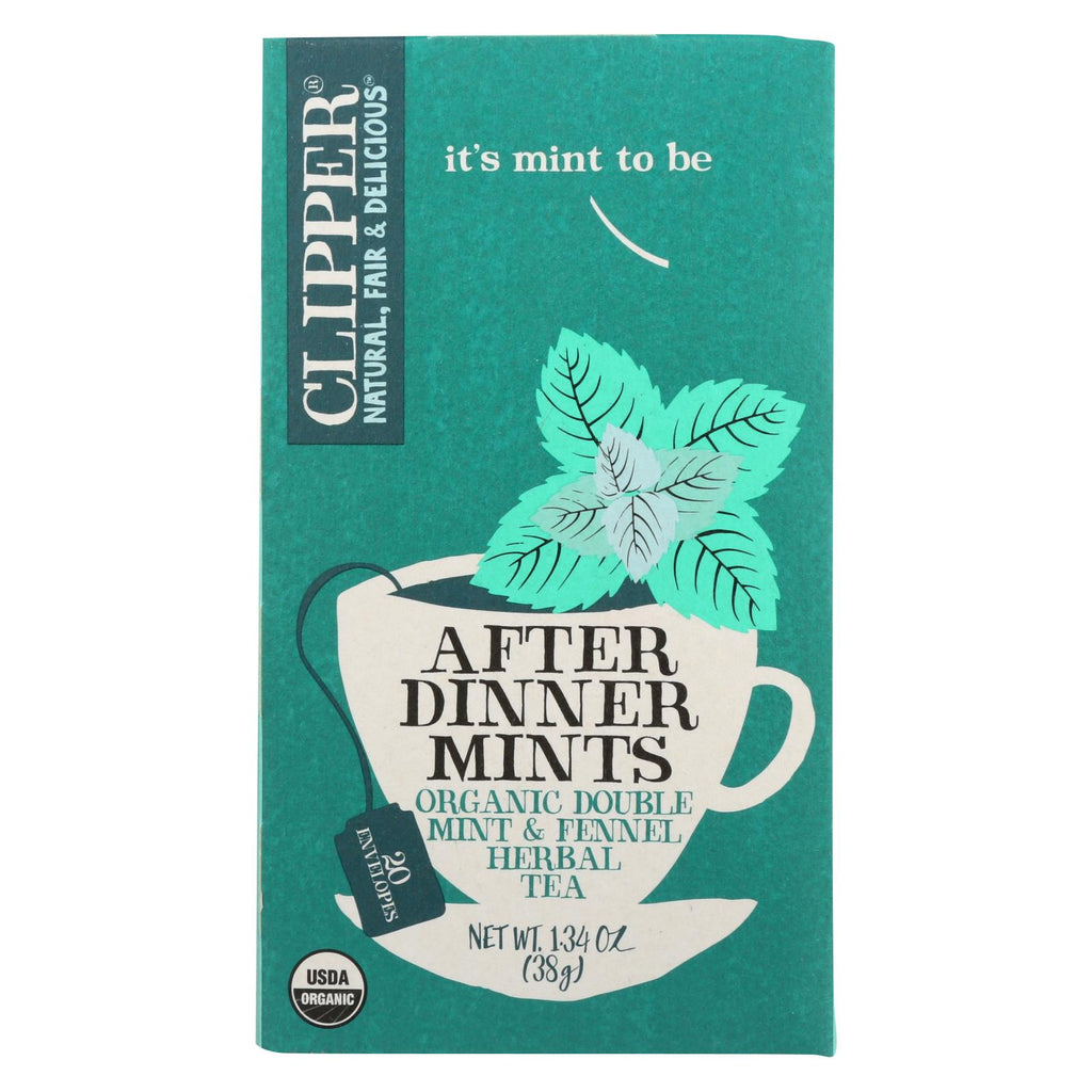 Clipper Tea - Organic Tea - After Dinner Mint - Case Of 6 - 20 Bags